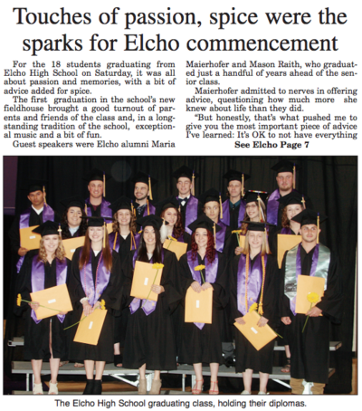 Elcho 2019 Senior Graduation